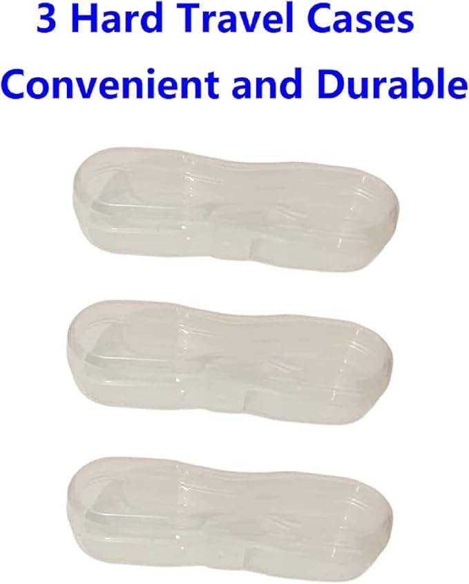 3 Pack Unisex-Adult Swim Goggles Ages 8+ with 3 Durable Cases
