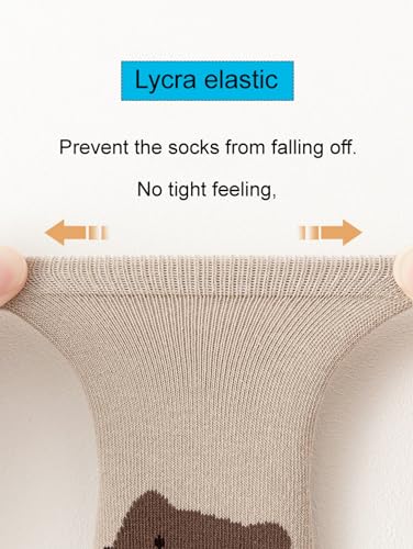 Baby Non-Skid Sock Non Slip Toddler Sock with Grips Anti-Slip Crew Sock for Infant Toddler Boy Girl 6 Pairs2