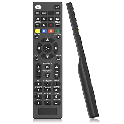 Universal TV Remote for Samsung, LG, TCL, Philips, Vizio, Hisense, Sharp, Sony, Panasonic, Sanyo, Insignia, Toshiba and Other Brands LCD LED 3D HDTV Smart TV Remote Control