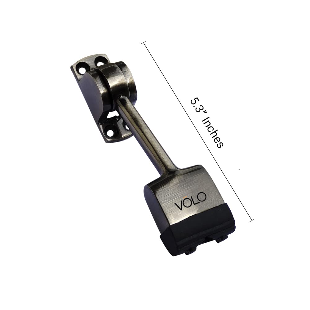 Volo Powerful Working Antique Door Stopper Sqaure With Screws For Home, Kitches And Offices (Color  Antique) Pack Of 2