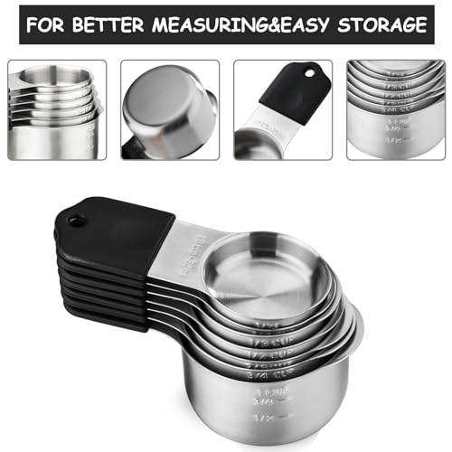 Set de Vasos y Cucharas Medidoras Magnéticas de 16 Piezas miniatura 3