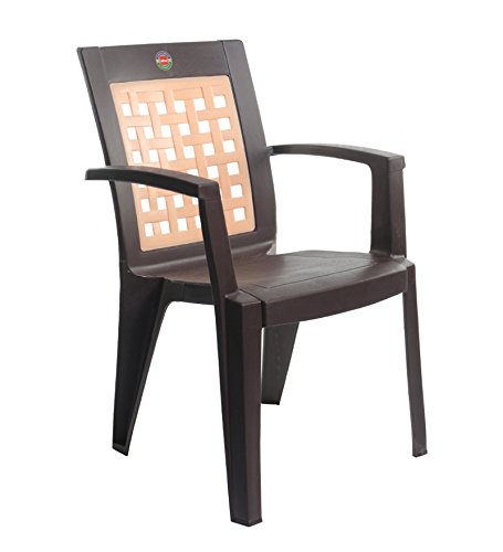 Image of Cello Impact Chair Set Pack of 2 - ice Brown | Strong and Durable | Easy to Clean | Chair for Living Room, Bed Room, Kitchen, Office Room, Outdoor | 3 Years Warranty