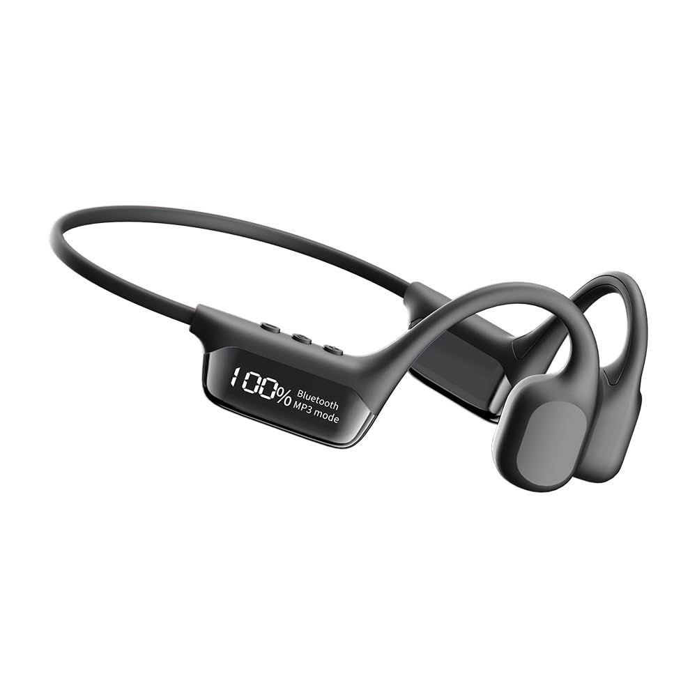 Cranovib V2 Earphone Swimming Étanche IPX8 Casque pour Nager (Black)