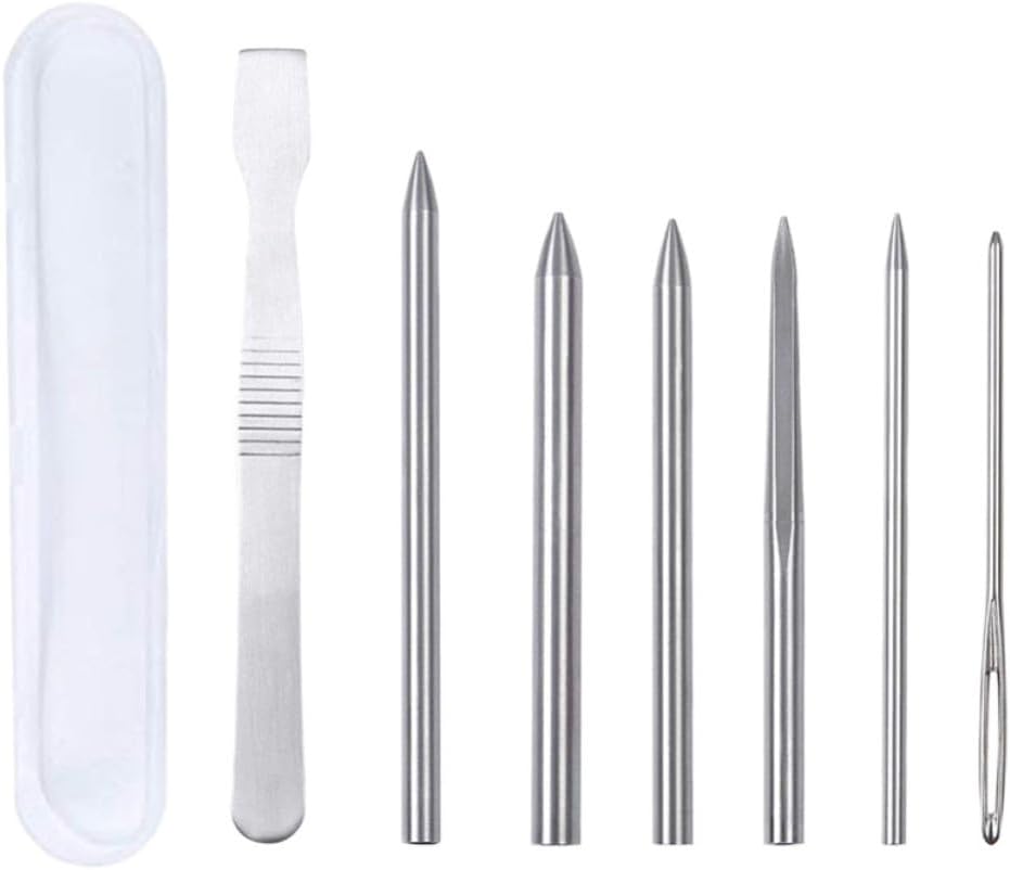 Paracord Lacing Stitching Needle Set for DIY Crafting, Metal
