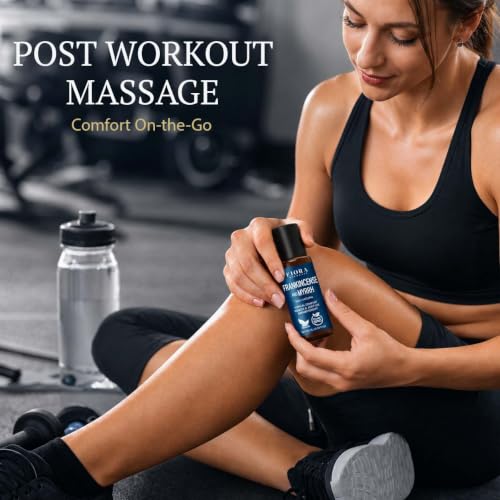 Image of Frankincense and Myrrh Essential Oil Roll-On - 100% Pure Natural and Prediluted Oil Blend, Aromatherapy Massage Oil, Anointing Oil, Frankincense and Myrrh Body Oil for Relaxation & Daily Self-Care