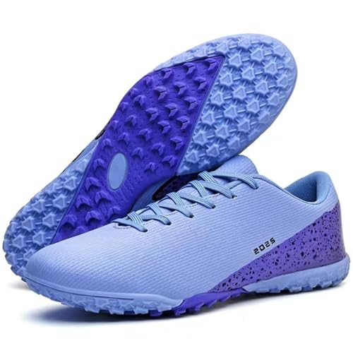 GODLARK Soccer Cleats Mens Womens Turf Soccer Shoes Indoor for Kids Youth Football Cleats Big Boys Small Spikes FG TF Football Boots Training Sneaker (2286 Zi TF_40)