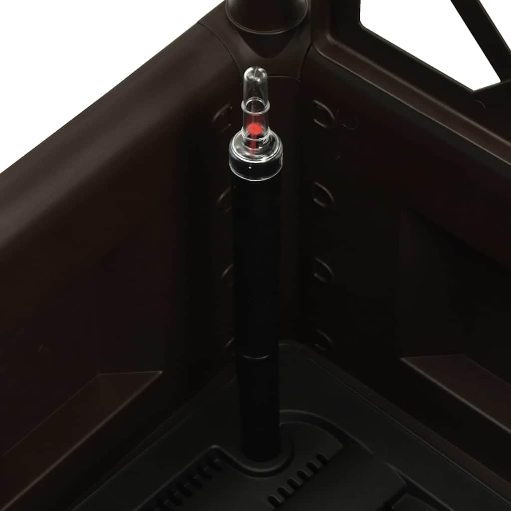 Jardinière surélevée avec treillis, auto-irrigation, 35 l, moka