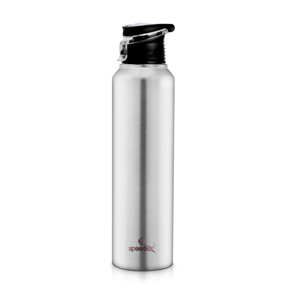 Speedex Stainless Steel Water Bottle 1 Litre, Leakproof Flipper Cap 1 Ltr, Steel Grey, Bottles 1+ Litre for School, Gym, Office, Boys, Girls, Men, Women, Kids, Fridge 1Ltr - 1000 ml - Set of 1 (B0CVV9TKG7) Amazon Price History, Amazon Price Tracker