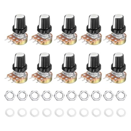 Potentiomètre WH148 B20K Ohm à 3 broches avec réglage rotatif précis et boutons inclus