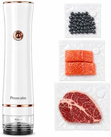 Pexucalm Portable Vacuum Sealer for Food with 30 Bags