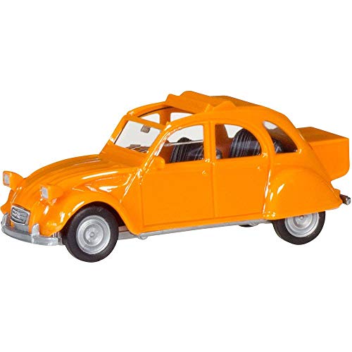 Preisvergleich Produktbild Herpa 027632-004 Citroen 2 CV mit Queue, orange