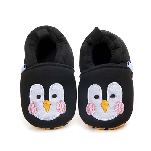 Baby Winter Warm Booties Newborn Boys Girls Soft Fleece Penguin Boots Non Slip Sole First 𝐖alker Snow Slipper