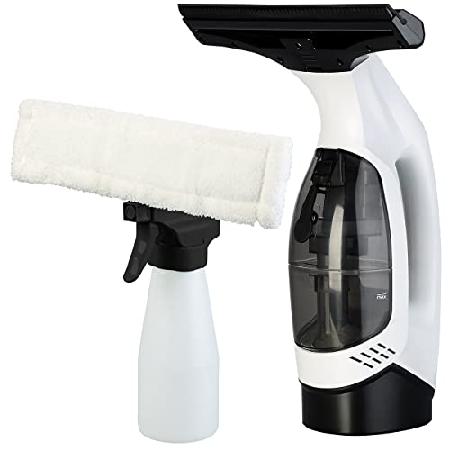 Sichler Haushaltsgeräte Akku Fensterputzer: Akku-Fenstersauger & Sprühflasche, Wischtuchaufsatz, 30 Min. Laufzeit (aufladbare Fenstersauger, Elektrische, Windschutzscheiben)