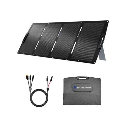 ECO-WORTHY 200W Foldable Solar Panel – 23% High Efficiency