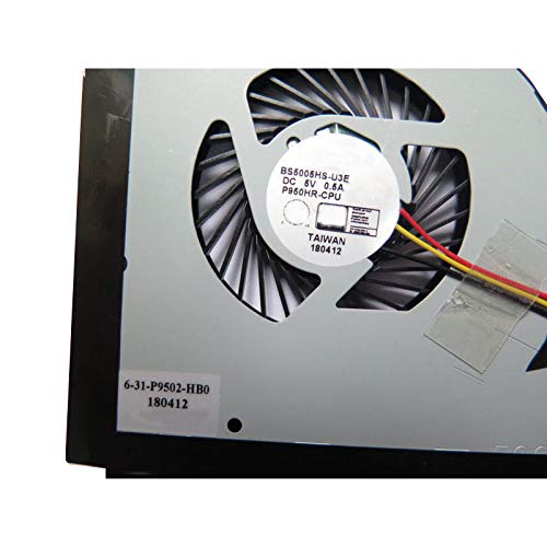 GAOCHENG Laptop 3 Pin CPU Fan for CLEVO P950 P955HQ3 P950HR P950ER P955HR P957HR BS5005HS-U3E 6-31-P9502-HB0 6-31-P95E2-101 New