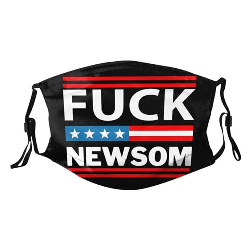 Fuck Newsom Adult Dust Mask Adjustable Dust Face with 2 Filter8