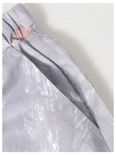 Boy's Camo Baggy Cargo Pants Flap Pocket Elastic Waist Pants Straight Leg Trousers4