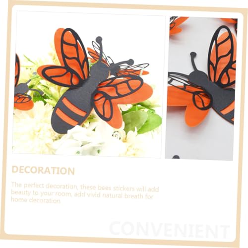 Vinilos Decorativos 3D Abeja Papel Perlado Set 12 Piezas miniatura 6