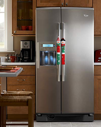 Refrigerator Handle Covers Christmas Decorations For Kitchen Appliance Oven Door Handle Xmas Decor Ornaments Snowman Set Of 4 #TOP1