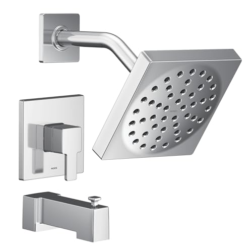 Moen UTS2713EP kit de recubrimiento para bañera y ducha de una manija serie 2 M-CORE, requiere válvula, cromo miniatura 1