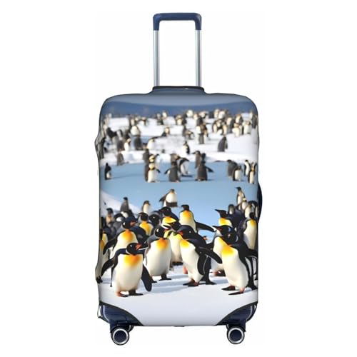 Housse de bagage Happy Penguin lavable avec fermeture éclair cachée