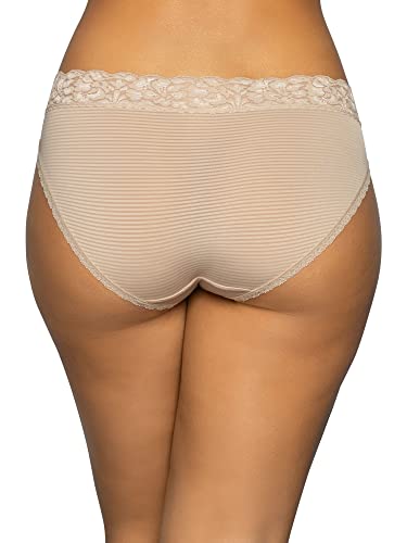Vanity Fair Women's Flattering Lace Panties: Lightweight & Silky with Superior Stretch, 3 Pack-Neutral, 73