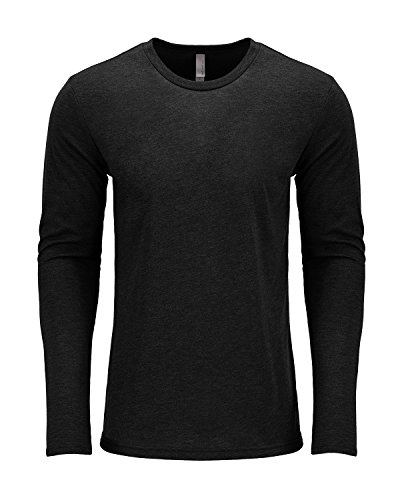 Next Level Mens Triblend Long-Sleeve Crew - VINTAGE BLACK - 2XL - (Style # 6071 - Original Label)