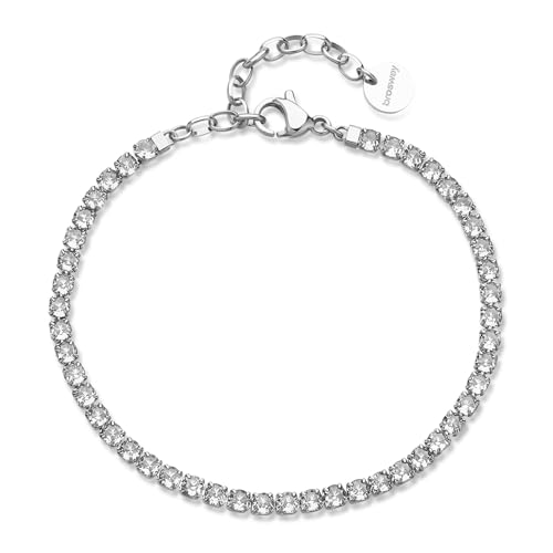 Brosway DESIDERI armband voor dames van roestvrij staal in de kleur zilver, lengte: 20 cm, BEI099