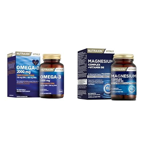 Nutraxin Seti | Omega 3 60 Softgel 2000 Mg x1 + Magnesium Complex 60 Tablet x1