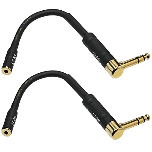 Adaptador de audio de 1/4 a 3,5 mm TRS CESS-238 ideal para conectar auriculares en el estudio