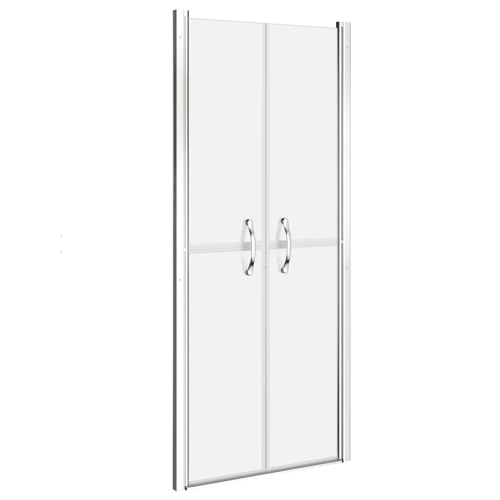 'vidaXL Frosted ESG Shower Door, Adjustable Width 93-96cm - Aluminium Frame Walk-in Bathroom Accessory with Safety Glass Panels