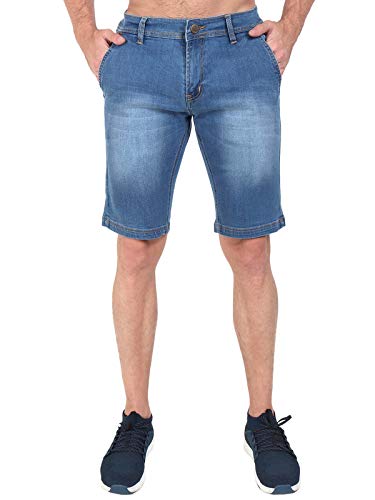 Buy Hill Turner Regular fit Men Shorts | Stretchable Denim Shorts | Half  Pants for Mens | Stylish Pack of 1 Shorts for Men | Light Blue at Amazon.in