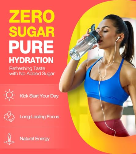Image of Juicy Splash 30 Packs Sugar Free Electrolytes Powder w /Natural Flavor, Liquid Daily IV Recharge+Tech. Mix 5 Electrolyte for Balance, Raw Seasalt Hydration Packets for GF, Vegan, Non-GMO, Keto