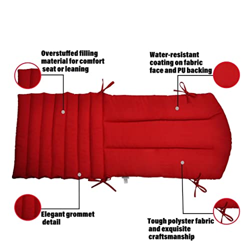 Kunste Indoor Outdoor Furniture Cushions Adironack Chair Cushions Patio Seating Cushions Set Of 4 Red #TOP2