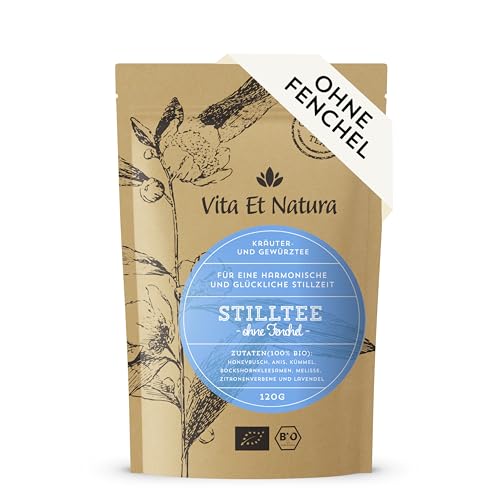 BIO Stilltee ohne Fenchel - 100% biologischer Tee mit Bockshornklee für die Stillzeit - geprüfte Rezeptur von Hebammen empfohlen - Vita Et Natura® Teemanufaktur