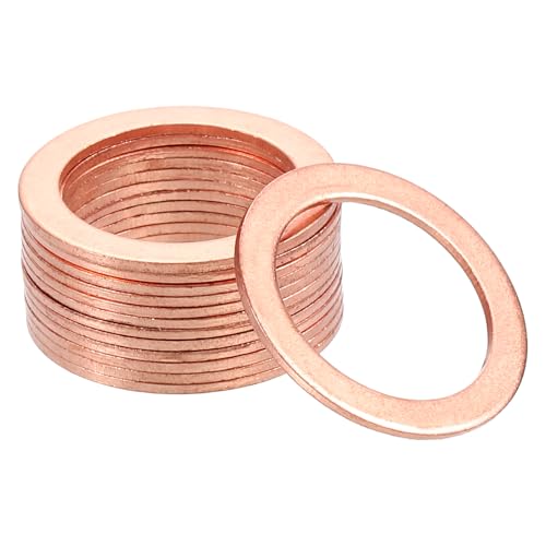 Rondelle en cuivre 19 x 26 mm pour joint de vidange et raccord de tuyauterie hydraulique