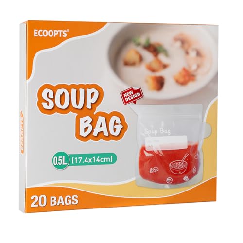 Reusable Soup Freezer Bags 500ml-1000ml