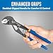 Jonard Tools PPA-10 Pump Pliers with One-handed Automatic Adjustment 2.0” Max Jaw Opening, 10