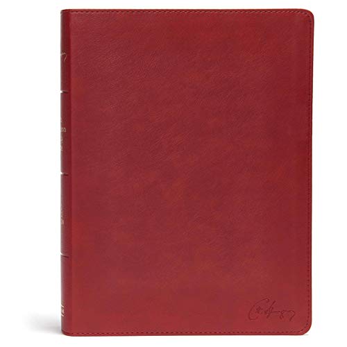 Kjv Spurgeon Study Bible, Crimson Leathertouch