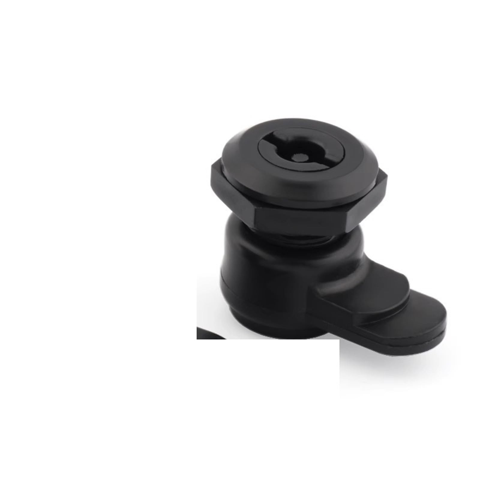 Foundation Lock AB Black Plastic Round Lock Foundation Box Plastic Tongue Lock Meter Box Iron Envelope Box Small Lock 1Pcs