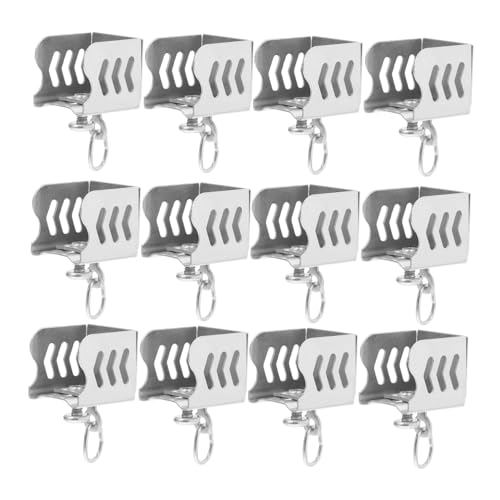 Yardenfun 12Pcs Curtain Track End Caps Versatile and Flexible Compatibility for Straight Curtain Tracks Effortless Installation with Tools Included