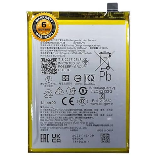Image of Original BLPA43 Batery for Realme 12+ 5G (RMX3867) (5000mAh) Battery with 6 Month Warranty**** (T226)
