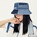 GuanGu Bucket Hat Summer Distressed Demin Bucket Hats Sun Cap Beach Packable Travel Bucket Hat for Women and Man Teens