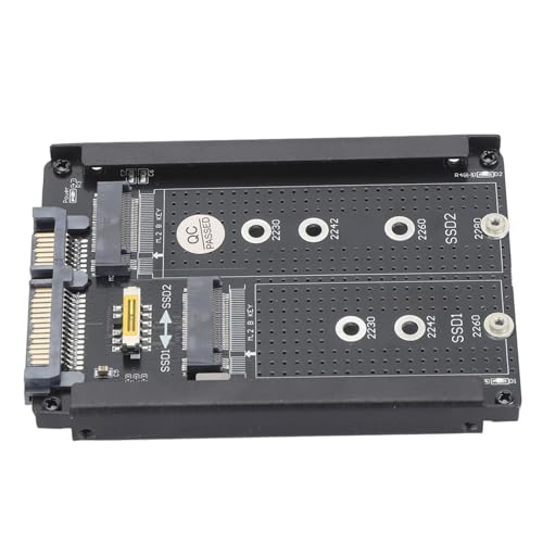 Adaptador Dual M.2 SSD NGFF B M Key 2.5 pulg 6Gbps miniatura 1