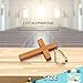Wooden Cross Key Chains | 144 Count | Great for Christian-Themed Event, Party Favor, Giveaways, Classroom Reward
