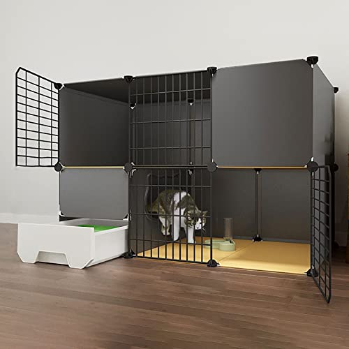 Cage pour chat intérieur et grand enclos modulable pour chinchilla