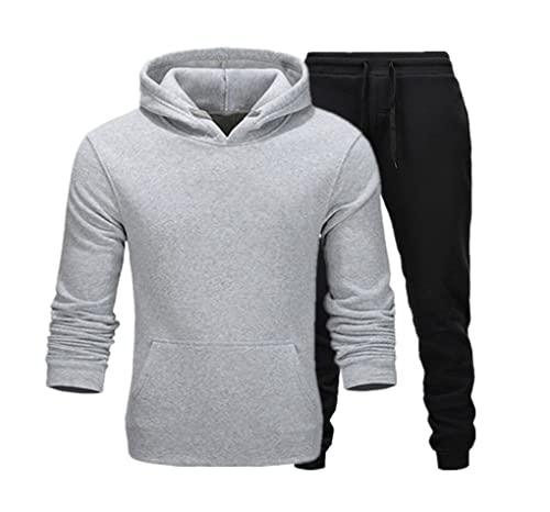 Sweat à capuche homme grande taille ensemble de sport confortable XXXL