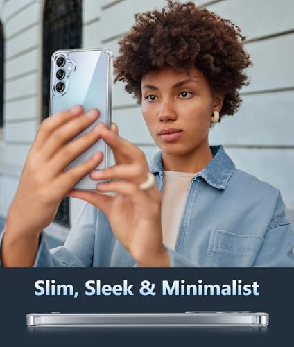 Image of FNTCASE for Galaxy A15-5G Phone Case: for Samsung Galaxy A15-5G Clear Case Military Grade Drop Protection Anti Yellowing Cell Phone Cover - Rugged Shockproof Protective Transparent Cases (Clear)