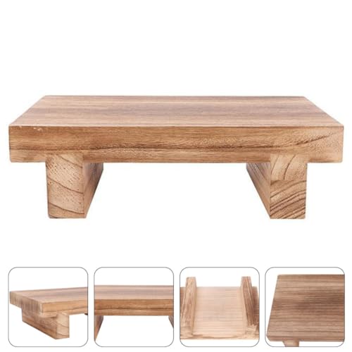 Banco multifuncional portátil de madera ligera y taburete para el baño 8