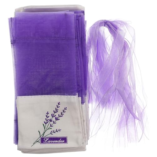 Bolsa de sacos lavanda vacíos con lazo 30 pcs miniatura 1